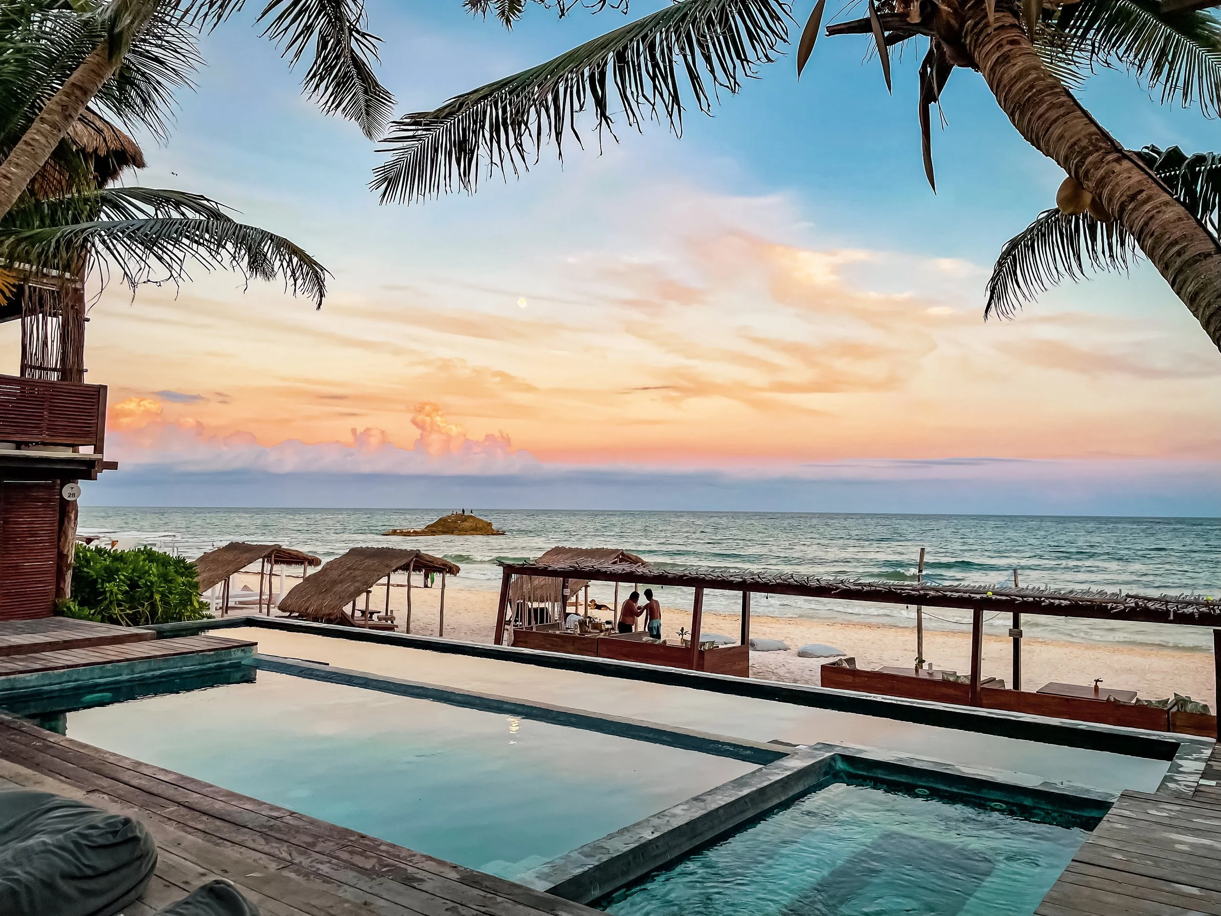 sunset at amansala hotel all inclusive resort in tulum