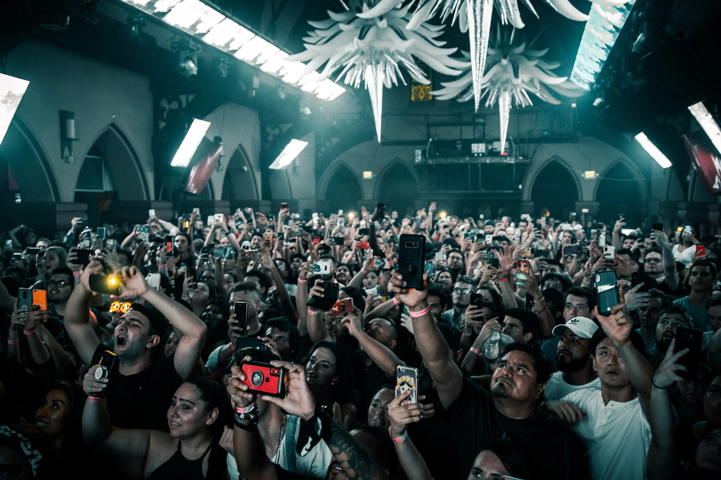 a crowded nightclub in Cancun. Tulum has more intimate nightlife in comparison