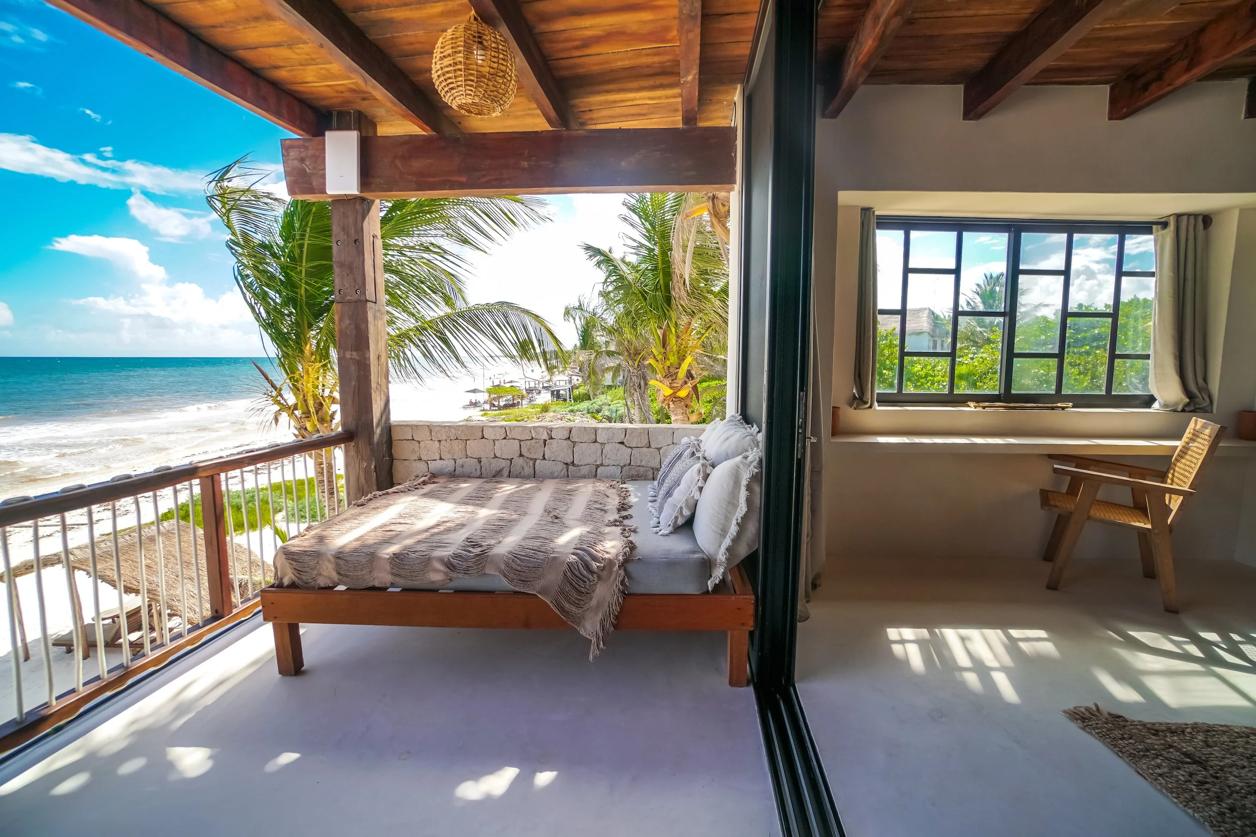beachfront room at amansala Cancun vs tulum