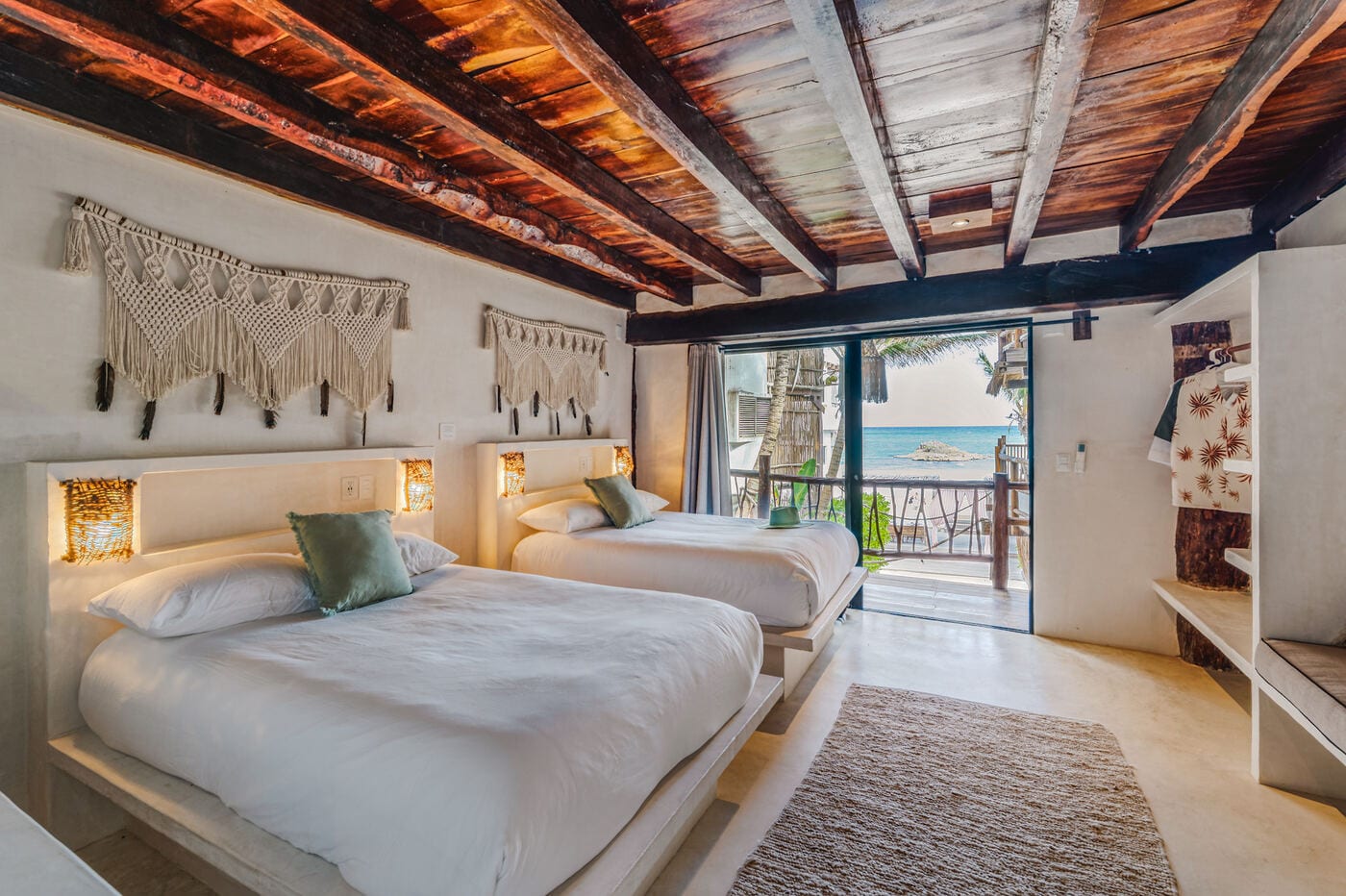 Beachview room at Amansala Tulum